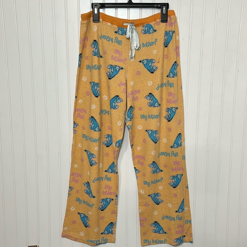 Disney Eeyore Why Bother? sleepwear thermal pajama bottoms